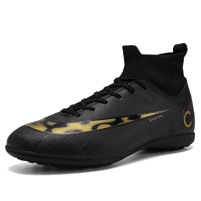 White Golden Men Football Boots High