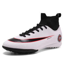 Load image into Gallery viewer, White Golden Men Football Boots High
