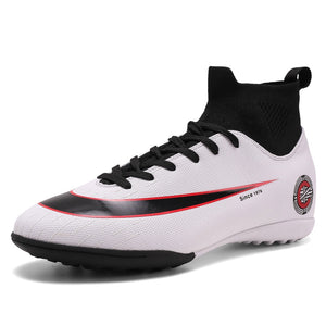 White Golden Men Football Boots High