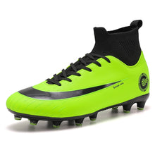 Load image into Gallery viewer, White Golden Men Football Boots High
