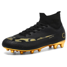 Load image into Gallery viewer, White Golden Men Football Boots High
