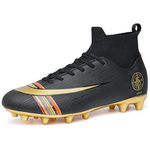 Load image into Gallery viewer, White Golden Men Football Boots High
